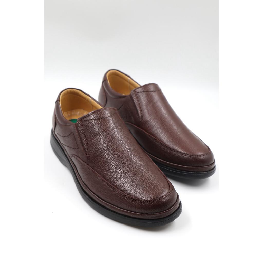 Мужские повседневные туфли для папы из натуральной кожи с ортопедической гелевой подошвой и внутренней внутренней поверхностью