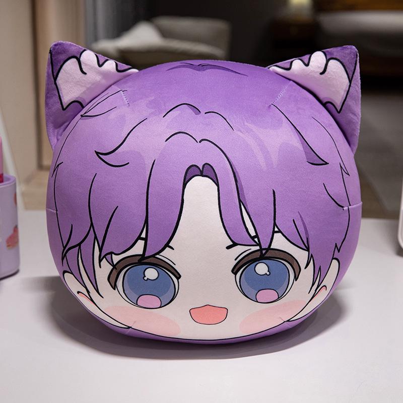 Подушка Love & Deepspace: Ци Ю Спинка для кровати и Шен Плюшевый Данго Брелок - Ультрамягкий компаньон для сна