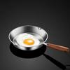 Wooden Handle Omelette Pan Oven Safe Cooking Pan Easy To Clean Open Skillet  Kitchen