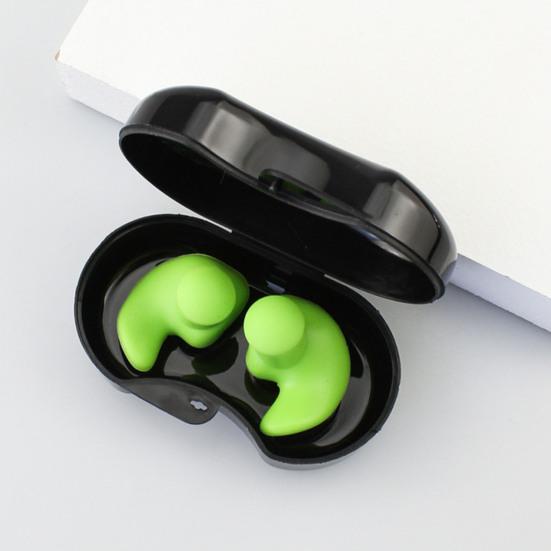 1 Pair Bath Earplugs Easy To Wear Professional Non-slip Perfect Fitting Soft Assisted Swimming Comfortable Swimming Earplugs