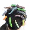 Set of 12 Trendy Caterpillars Hair Ornament Stylish Caterpillars Hair Clasps Adornment Playful Hair Clip Accessory