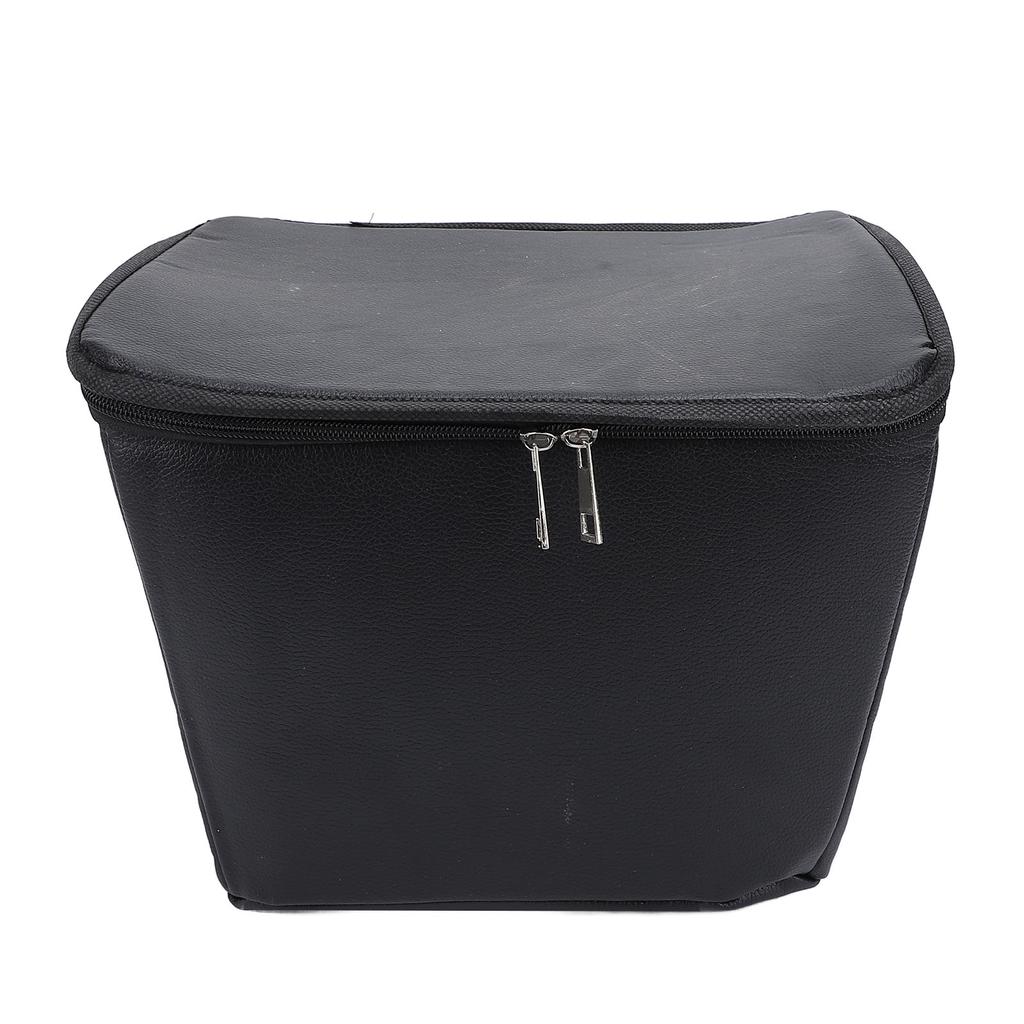 Корзина для велосипеда с черной подкладкой, водонепроницаемая металлическая передняя корзина для хранения велосипеда для электровелосипеда