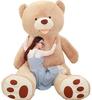 NOVA Plush Extra Teddy Body Cuddle Celebration Gift Toy, Large, Bear, Bear, Pillow, Cushion, Cute, Pillow, (Light Brown, 130cm)