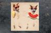 Glass stovetop protector 50x52 Dog