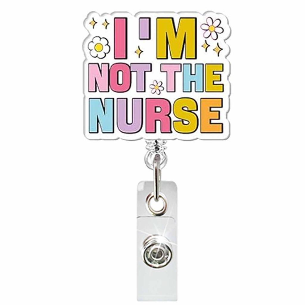 Acrylic Halloween Spooky Ghost Eyeball Skeleton Retractable Badge Reel Rotating ID Badge Holder Crocodile Clip for Doctor Nurse