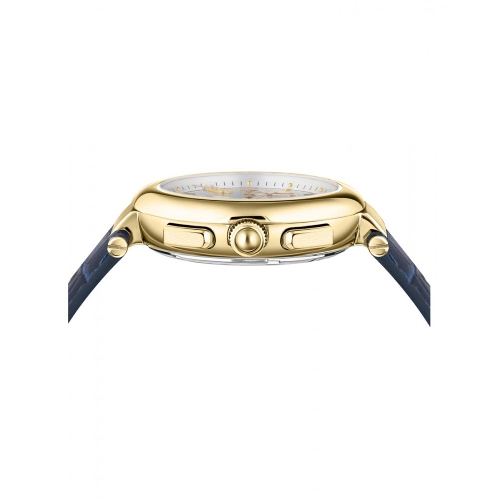 Salvatore Ferragamo Ferragamo Legacy Chronograph Watch Blue Gold Silver