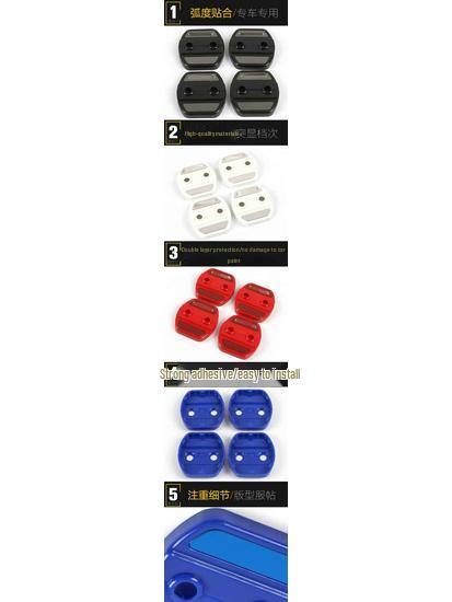 Car Door Lock Cover Decoration Frame & Limiter Protective Sequin by Lingxuan