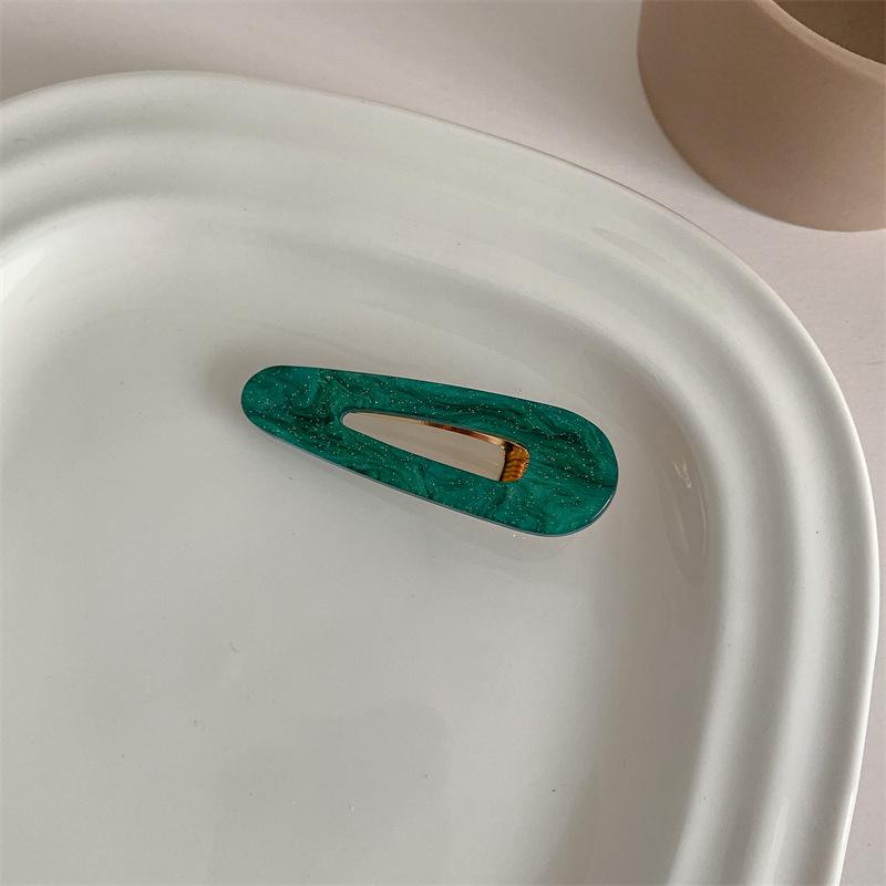 Французская ретро-заколка для волос «утконос» из ацетата — аксессуар для головного убора с челкой в корейском стиле