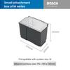 Bosch System Box Штабелируемый набор ящиков для инструментов Крышка совместима как с моделями S, так и с M