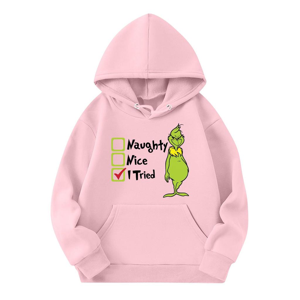 Christmas Children's Sweatshirt Long Sleeve Lightweight Casual Hoodie Loose Comfortable Children's Sweatshirt
