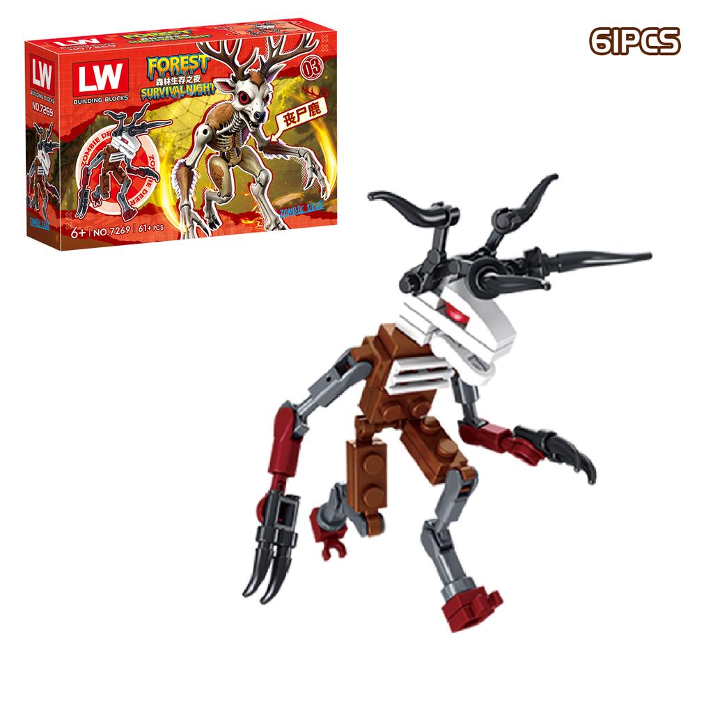 Новый набор строительных блоков «99 ночей в лесу», модель для сборки, коллекция «99 ночей в лесу», кубики для детей, фанатов, подарки