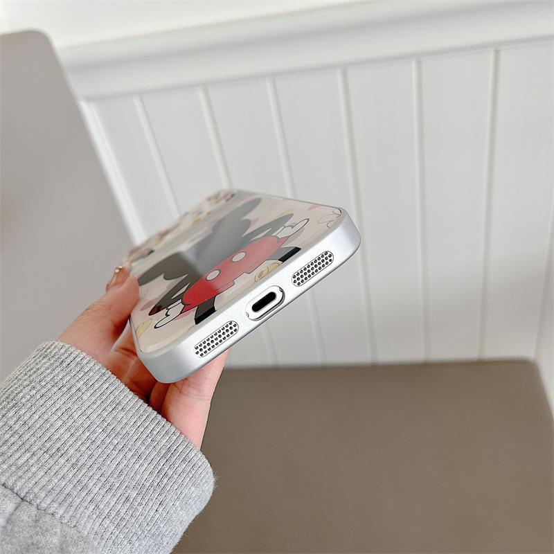 Милый Мультяшный Чехол для iPhone с Микки для 17, 16 Pro Max, 15, 14 (Вид сзади, Новая модель)