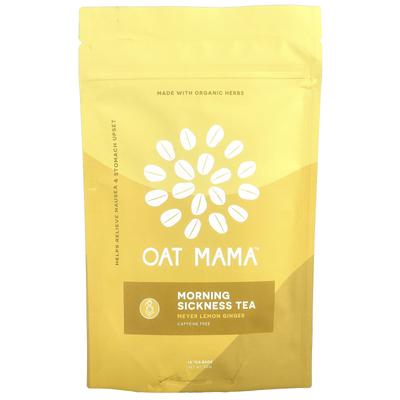 Oat Mama Чай от утренней тошноты, Meyer Lemon Ginger, без кофеина, 14 чайных пакетиков, 32 г