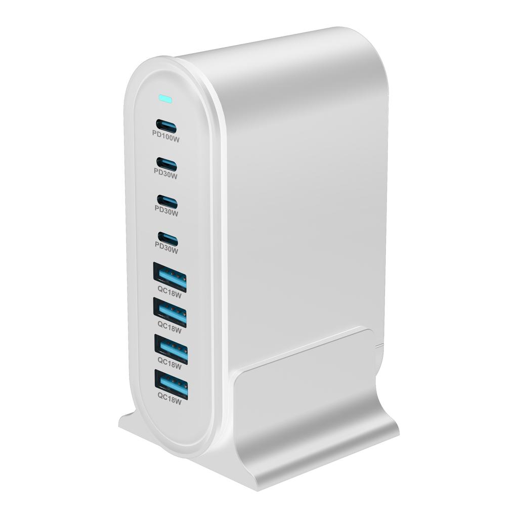 Новое быстрое зарядное устройство 240 Вт настольное зарядное устройство GaN 8-портовое зарядное устройство Type C PD Fast Charge 3.0 USB Type C быстрое зарядное устройство Мобильное зарядное устройство USB