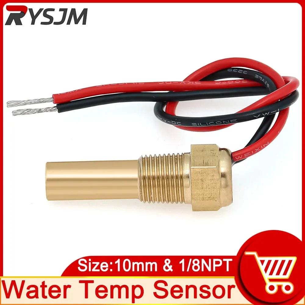 7 Colors 85MM Gauge 4IN1 Oil Pressure Gauge Fuel Level Water Temperature Meter Car Temp Sensor 10MM 1/8 NPT Fuel Levl Sensor