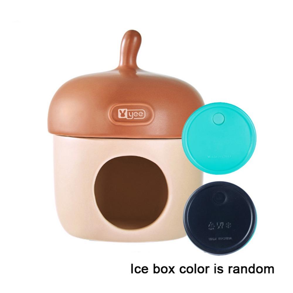 Unique Acorn Hamster Ice Cage Cute Cooling Hamster Cooling Nest Decorative Ceramic Nest Dodge House for Dwarf Mouse Chipmunk
