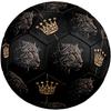 1pc Leopard Head Silhouette Gold Crown Majesty Outdoor Sports Football, Size 5, Comfortable And Durable Feel,Gift yy39