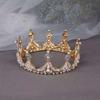 Bridal Crown Internet Celebrity Friends Friends Girlfriends Gift Round Crown 18-Year-Old Adult Gift Headgear Rhinestone Crystal Crown