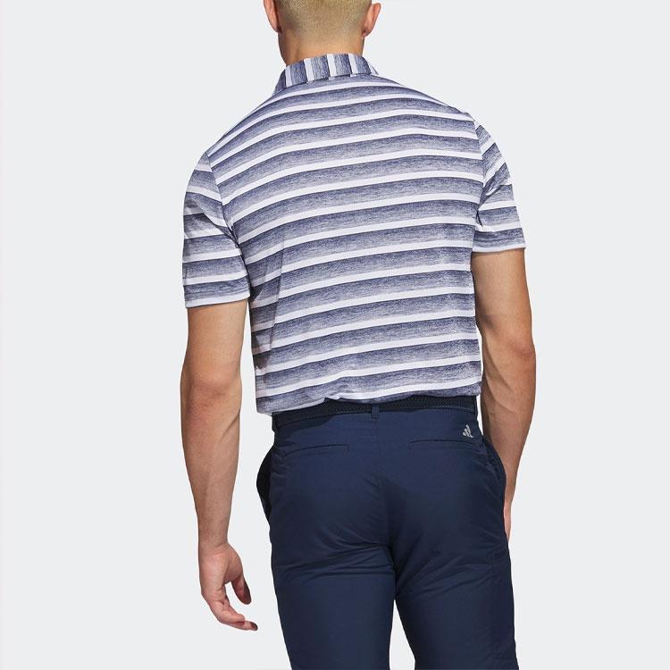 Adidas Polo Shirts Men's Navy Polo Collar Moderate Straight Fit HS7579