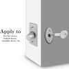 Simple Invisible Door Lock Stainless Steel Privacy Lockset Easy Install Manager Lock