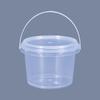 Прозрачные пластиковые ведра с ручками