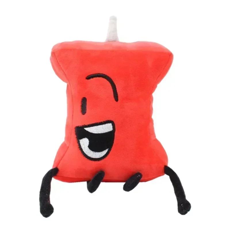 Battle for Dream Island Plush Toys BFDI Plushie Dolls Anime Leaf Fire Flower Waterdrop Bubble Stuffed Figure Kids Peluche Gifts