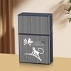 Large Capacity Creative ABS Plastic Cigarette Case - Pressure-Resistant and Moisture-Proof
