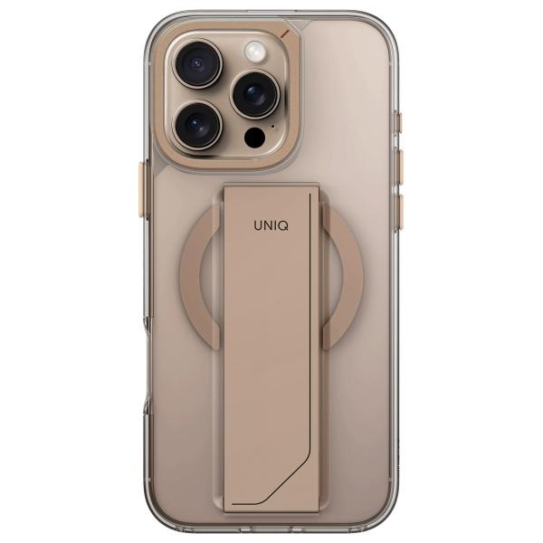 Uniq Heldro Max Case for iPhone 16 Pro 6.3 Magclick Charging Gold/Taupe Gold