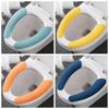 Universal Toilet Seat Cover Soft Cartoon WC Paste Toilet Sticky Seat Pad Washable Bathroom Warmer Seat Lid Cover Pad Cushion