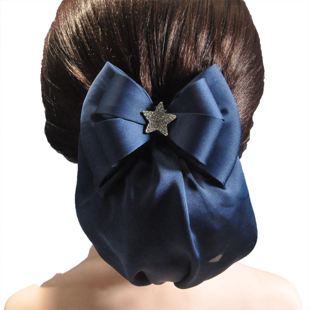 Корейский стиль бант снуд милый женский весенний зажим элегантный оборчатый край сетка для волос для девочек