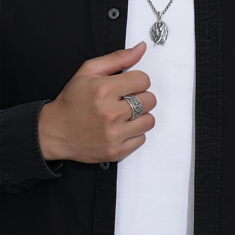Retro Fashion High-end Domineering Piranha Open Ring