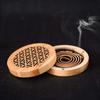 Coils Incense Hollow Carved Buddhist Incense Holder Censer Ash Catcher Home Decor Desktop Ornament