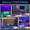 5V Неоновые светодиодные ленты с питанием от USB, синхронизация с музыкой, RGB, гибкие, водонепроницаемые, управление через приложение и Bluetooth для гейминга, домашнего декора