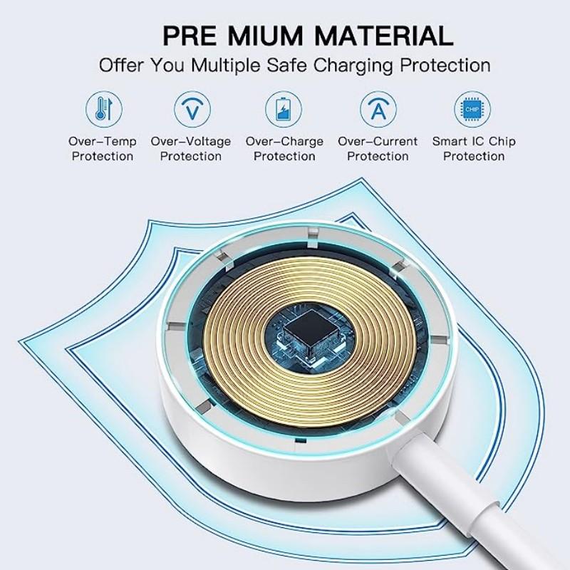 Магнитное беспроводное зарядное устройство для Apple Watch Series 9 8 7 Ultra 2 SE, кабель для быстрой зарядки, аксессуары для iWatch 8 7 6 5 4 3 2 1