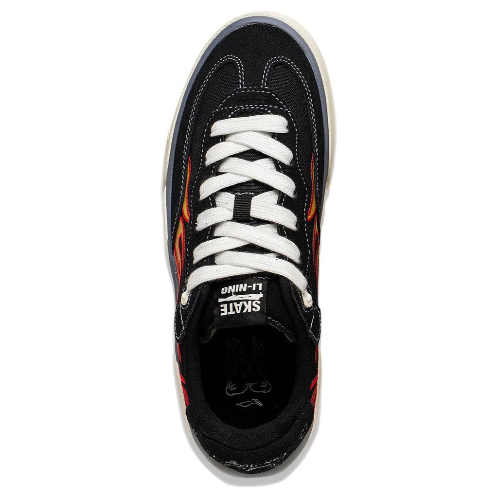 Li Ning Skategeneral прочные легкие низкие кроссовки для скейтбординга мужские кроссовки черные AEPSA49-6