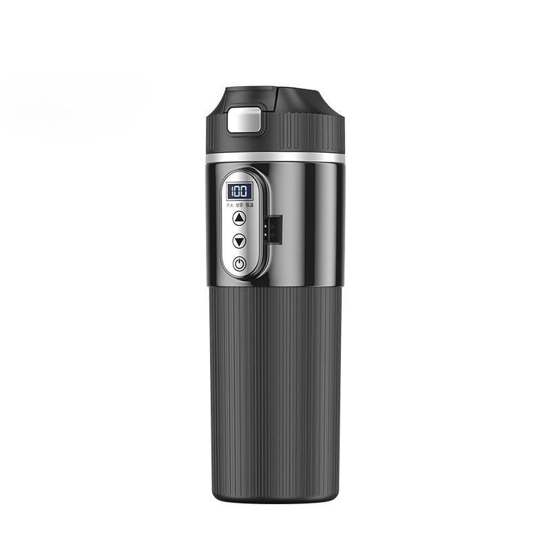 500ML Large Capacity Intelligent Car Boiling Bottle Outdoor Travel Portable Electric Kettle Stainless Steel Insulated Cup