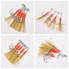 Sharp Metal Jig Double Hooks Gill Fish Swift Solid Ring Jigging Fishhook   Freshwater Lure