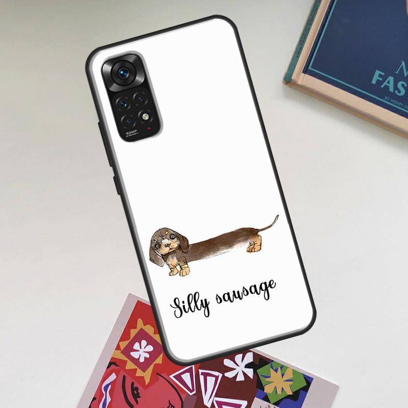 Dachshund Sausage Dog Case For Xiaomi Redmi Note 12 Pro Plus 8 9 10 11 Pro 8T 9S 10S 11S 12S 9C 10A 10C 12C Cover