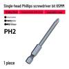 Strong Magnetic Phillips S2 Single Head Hex Shank Screwdriver Bit for Hand Drill - Super Hard, Small Head.