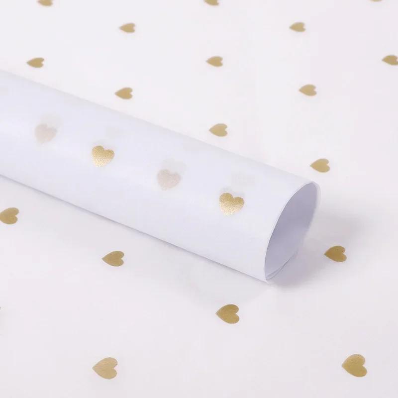 Упаковочная бумага ручной работы своими руками, ручная работа, узор «звезда, любовь, точки», папиросная бумага, 7 листов/партия, упаковочная бумага для цветов