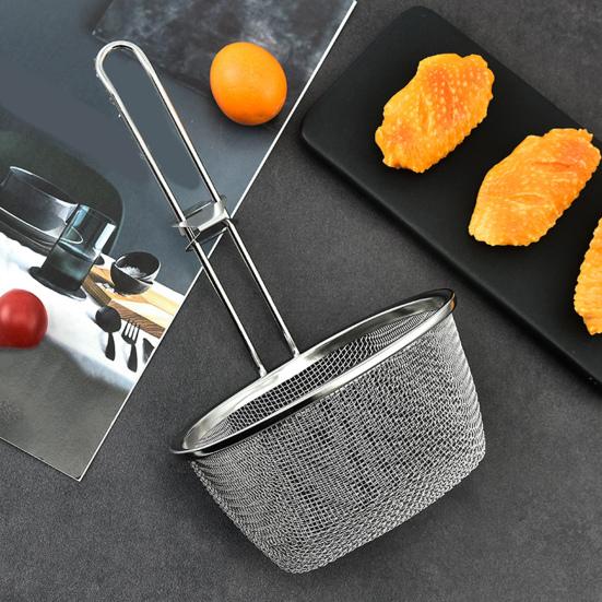 Ложка-дуршлаг Быстро сливает Не деформируется Конструкция с крючком Скиммер Не опрокидывается Нержавеющая сталь