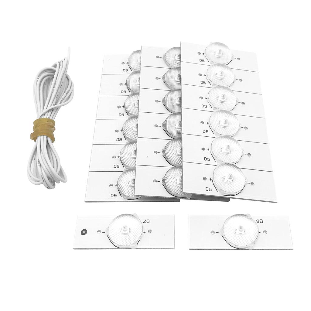 3V SMD лампы с оптическими линзами Fliter для ремонта светодиодных телевизоров 32-65 со светодиодной проволокой 2M