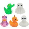 3D Printed Crocodile Duck Figurine Ghost Pumpkin Demon Duck Statue Animal Sculpture Home Office Decoration Ornament