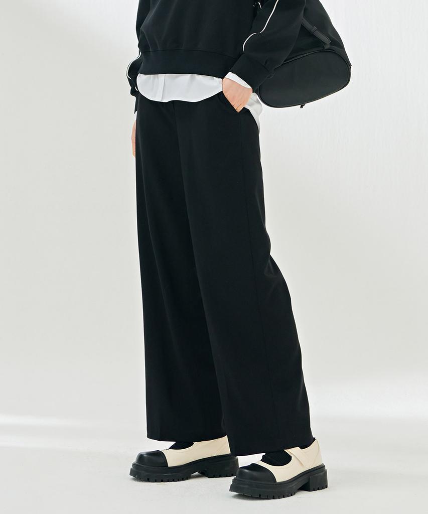 CHASECULT Women'S Elastic Waist Wide Slacks-Darg2262B03