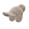 Ear Protection Earflaps Hat Windproof Knitted Baseball Hat Soft Plush Peaked Cap Outdoor