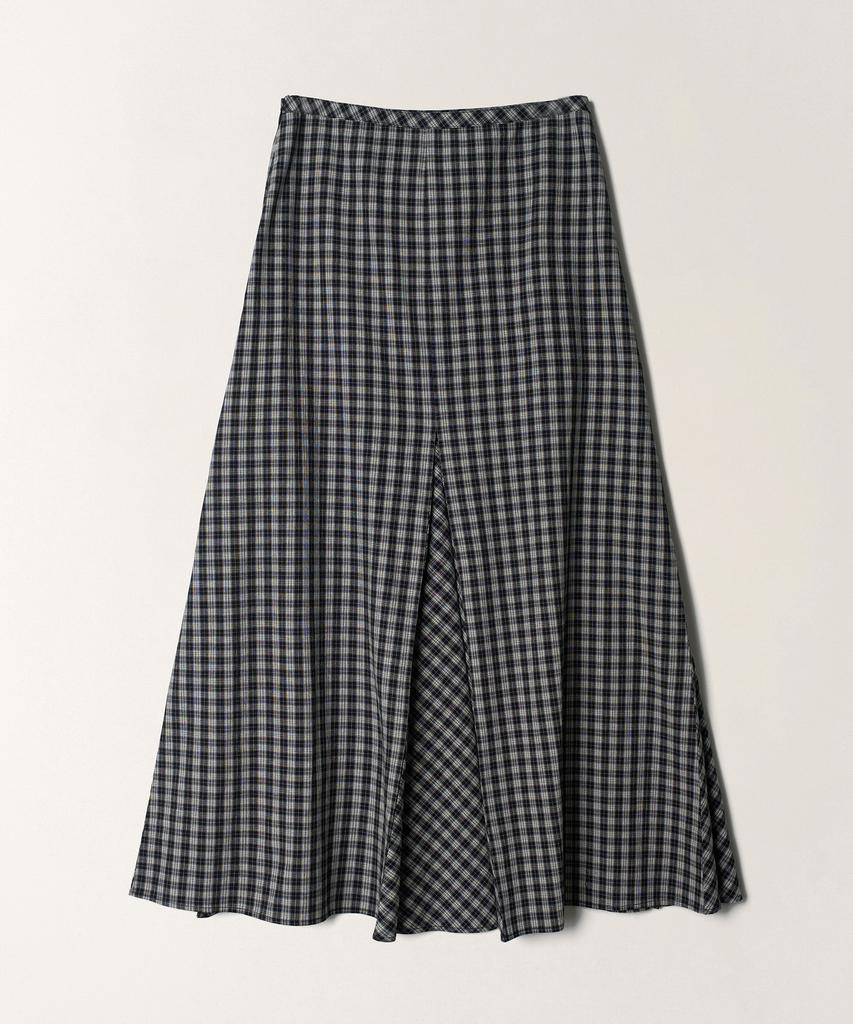 Tudment Check Maxi Skirt_Black Check