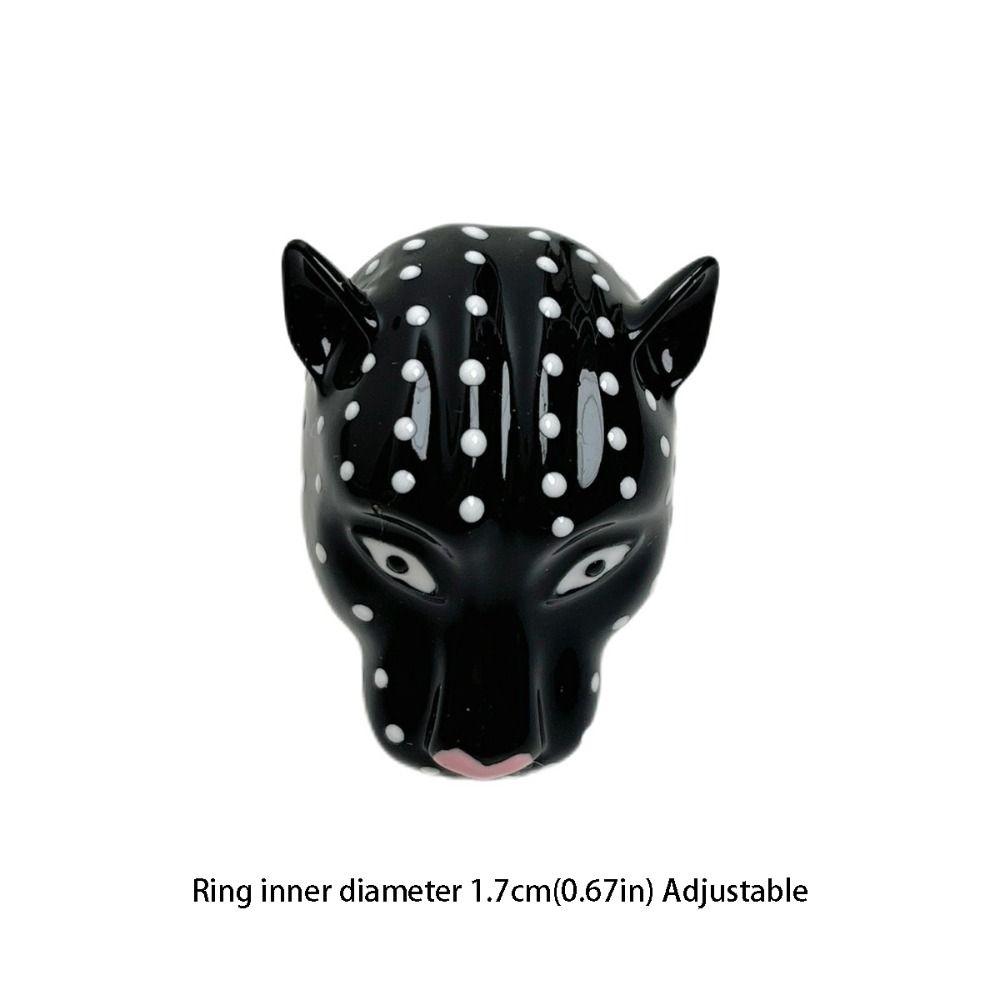 Adjustable Drip Ring Metal Irregular Opening Ring Exaggerated Animal Ring Gifts for Women Girl