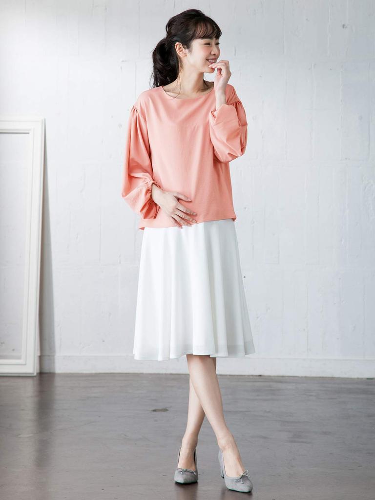 ANGELIEBE Для беременных и кормящих матерей Блузка с рукавами-фонариками и сборками для кормления до и после родов от S до M Бледно-розовый 22555 22555301 Рот, Сборки, Рукава, Блузка,