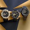 Casio Серия G-STEEL - Дисковый двойной дисплей Золотой Век Металл Солнечный Углеродный сердечник Спортивные часы Кварцевый механизм Ремешок из смолы Японский и GST-B500BD-1A9PFT