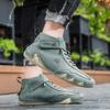 Мужские повседневные ботинки, кожаная мужская обувь, роскошные брендовые ботильоны высокого качества, непромокаемая зимняя спортивная обувь для мужчин, мотоциклетные ботинки